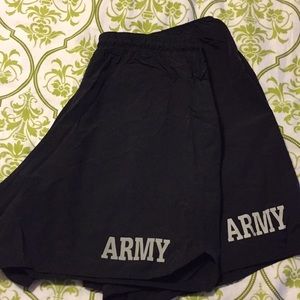 Army PT shorts